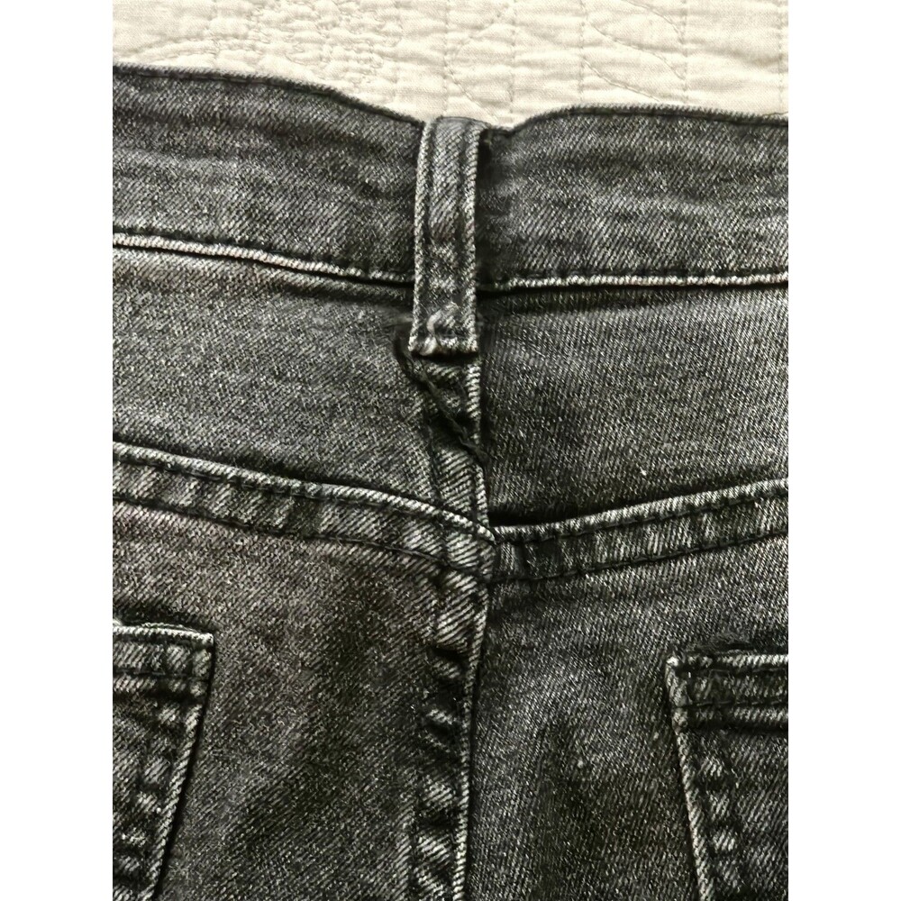 R GSTR Men's Slim Straight Stacked Ripped Patched Jeans Black Size 32 Inseam 28 - Picture 11 of 13